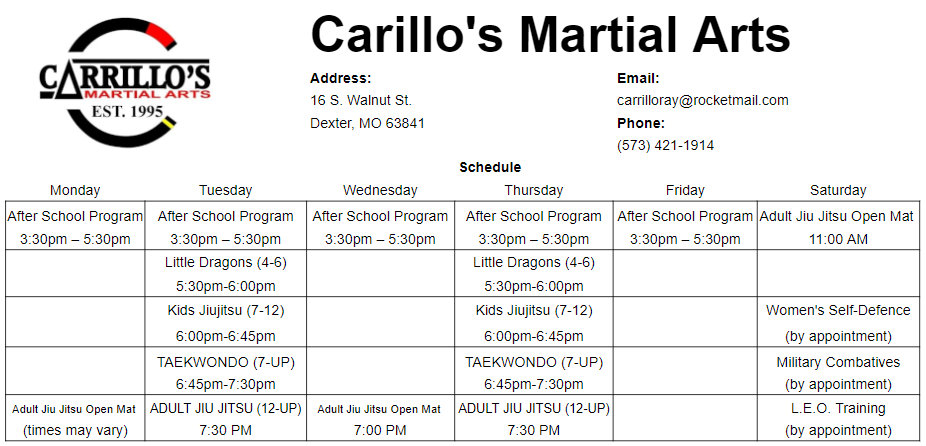 Main image of Carrillo's Martial Arts