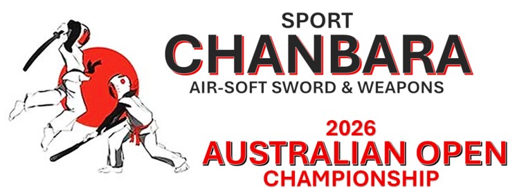 Banner for 2026 Sport Chanbara Australian Open Championship