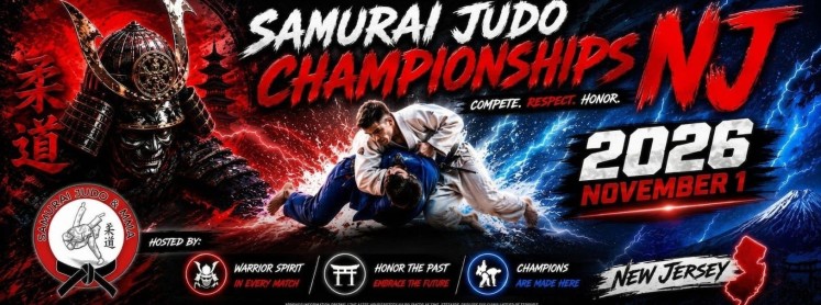 Banner for 2026 Samurai Judo Championships