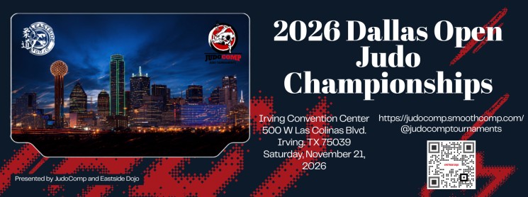 Banner for 2026 Dallas Open Judo Championship & Training Camp