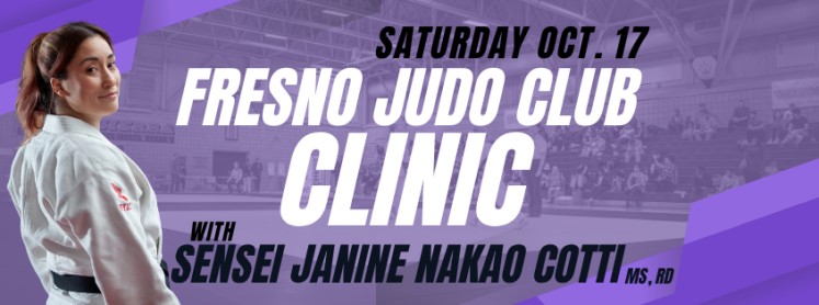 Banner for 2026 Fresno Judo Clinic (USJF #26-10-05)