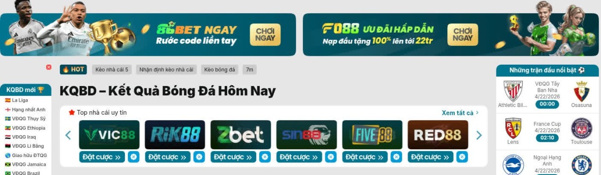 Main image of KQBD VIP - Kết Quả Bóng Đá Trực Tuyến Nhanh Nhất