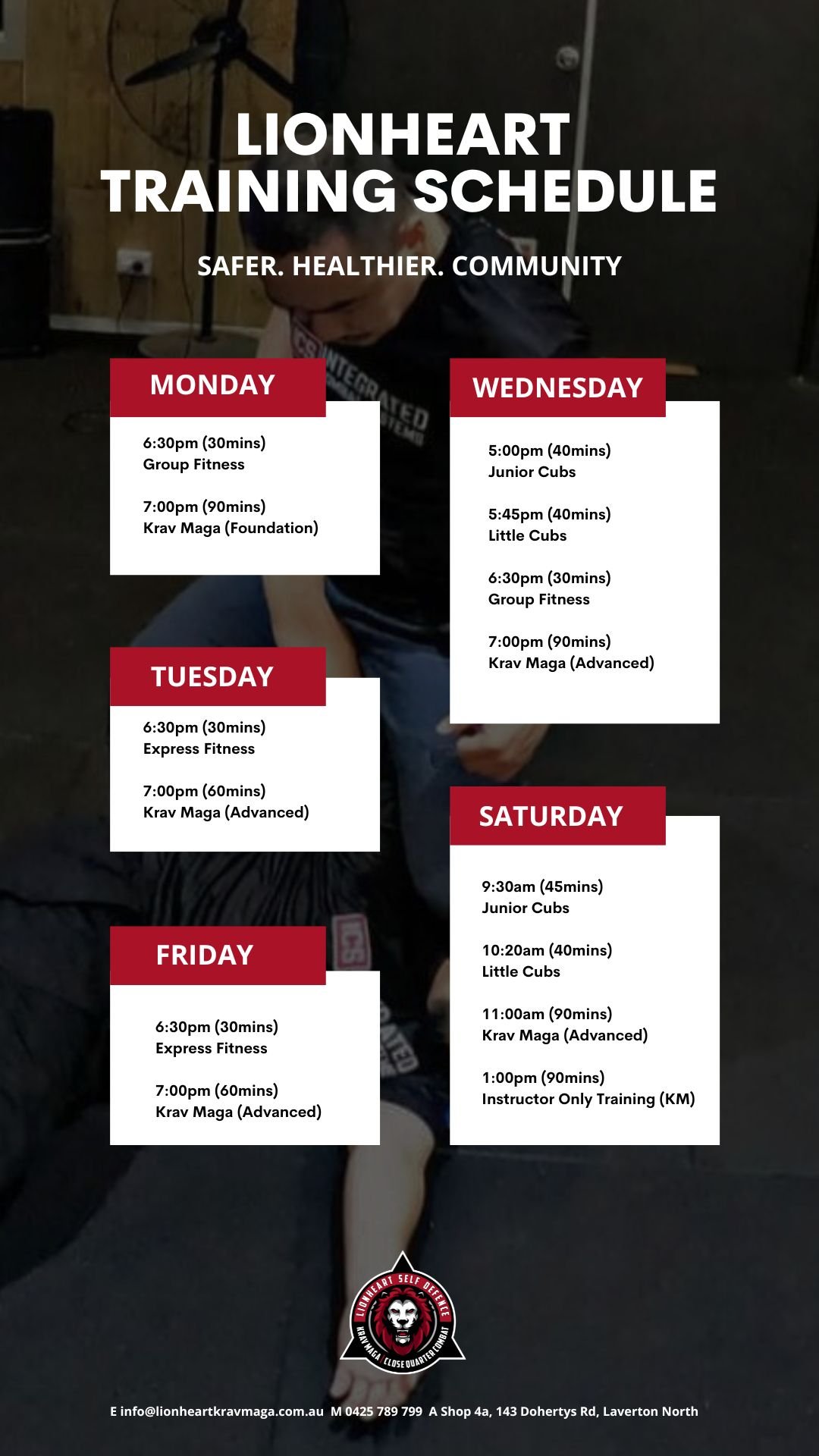 Main image of Lionheart Krav Maga and Close Quarter Combat