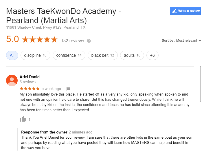 Main image of Masters TaeKwonDo Academy