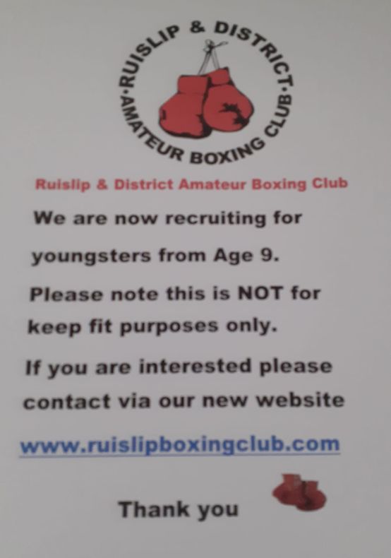 Main image of Ruislip & District Amateur Boxing Club